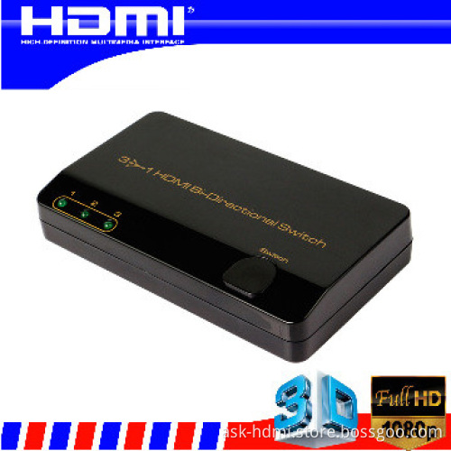 3-Port HDMI Auto SWITCH SWITCHER SPLITTER 4KX2K